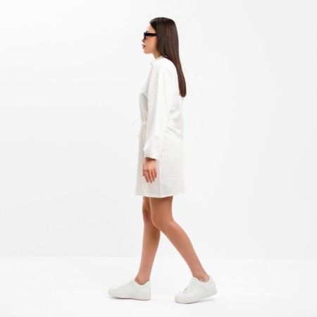 Women's summer dress with kulisk mist size 44-46, white color-1