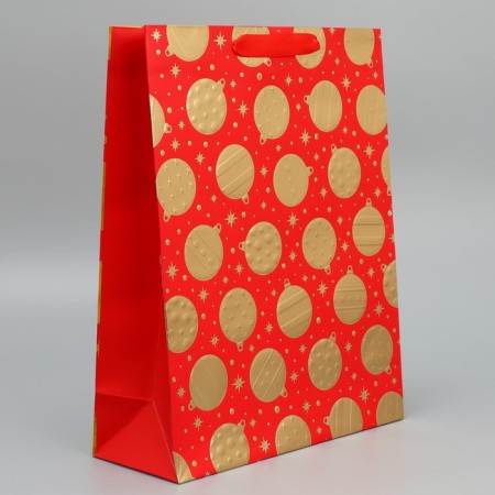 New Year's gift package "New Year's balls" 32 x 26 x 10 cm, New Year-1