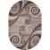 Oval carpet Merinos Mega Carving, size 150x230 cm