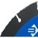 The cut-out disk for Ushm bison 36859-230_z01, on wood, carbide grain, 230 x 22.2 mm