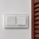 Frame for 2 posts WL01-FRAME-02, white color, glass material