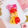 Hair elastic band "Mila" (set of 8 pcs) bears, yellow, red, pink