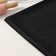 Rug perforated rectangular shade, silicone, 40 × 31 × 1 cm, black color