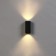 Facade lamp "Glish", FSD-034, 10 W, 3000K, IP65, 220 V, plastic, black