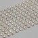 Sticker Plastic Rhinestones "Half-Pester" D-8 mm silver 10x27 cm