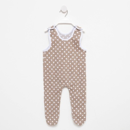 Long baby sliders, beige color/peas, height 74 cm