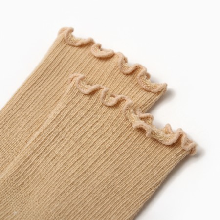 Children's socks minku, mustard color, 12-14 cm-1