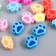 Beads for the creativity of PVC "Paws" set 25 pcs 0.5x0.8x1 cm