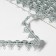 Decorative braid, 15 mm, 10 ± 1 m, silver color