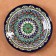 Plate of the Rishtan ceramics "Flowers", 22 cm, blue