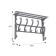 Wall hanger in 7n, 880x230x620, 5 hooks, gray