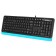 Keyboard A4Tech FSTYLER FKS10, wired, membrane, USB, black