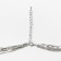Piece "chain" three pendants, color silver, 70 cm