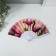 Fan plastic, textile "pink flamingo" mix 23 cm