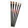 Set of brushes, nylon, flat, 5 pieces, mowed