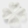 Menzhitsa ceramic 4 cells "Heart", 25 × 4.5 cm, white color