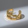 Ring "blade", color gold, dimensionless
