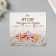 Sticker of rhinestones plastic on the face "Three flowers" multi -colored 14.5x16 cm