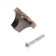 Handle button cappio, zinc, d = 35 mm, color copper