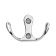 Hook furniture tundra TKD005, two -rod, chrome, 5 pcs