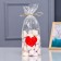 Package Packing BOPP, with a bottom fold, "love" 15*30 cm