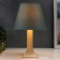 Table lamp 62104 1he27 15W light turquoise d = 22 cm, h = 34.5 cm risalux