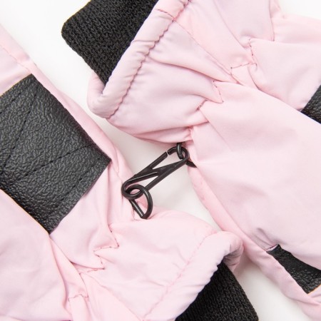 Gloves children, pink color, size 15-3