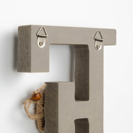 Decorative clothing hooks "Home", a letter with a hook 26 x 12 cm-4