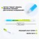 Gel pen set with erased ink + 9pcs of rods “green”, blue paste, gel 0.5 mm