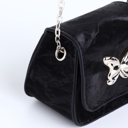 Female bag on a magnet, black color-5