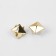 Holnita "Pyramid", 11 × 11 mm, 4 mounts, 50 pcs, gold color