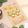A set of candles for the cake. 5 pcs "Air Ball. Star", golden