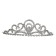 Hair diadem "flicker" curls, silver
