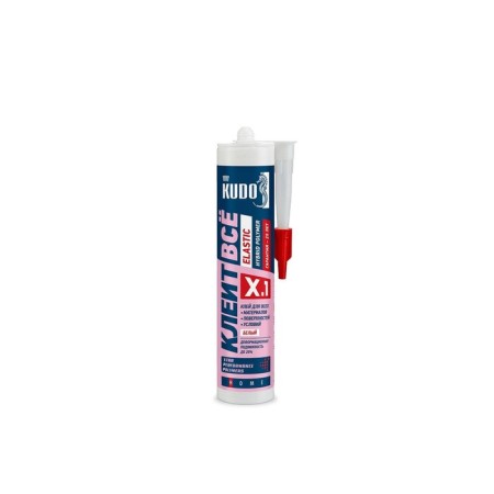 Glue Kudo "glues everything" Elastis, based on hybrid polymers, white, 280 ml