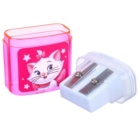 Plastic sharpener with container, double, mix, cats aristocrats-4