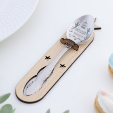 A spoon is nominal, tea, with an engraving 
