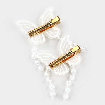 Hair clips with butterflies "Wonderful" with a suspension, 2 pcs, 5 x 3 cm-4
