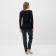 Homemade female set (jumper and trousers), dark blue color, size 52