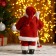 Santa Claus "in a red fur coat, skiing" 29 cm