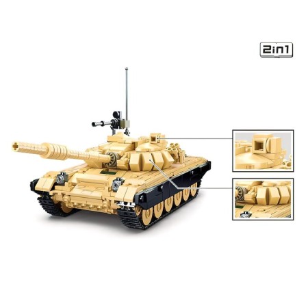 Designer "Model. Combat tank ", 2 assembly options, 770 parts-2