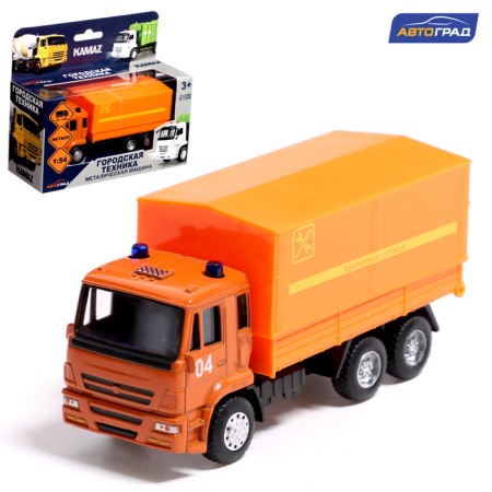 Metal truck "KAMAZ. Emergency Service ", 1:54, inertia