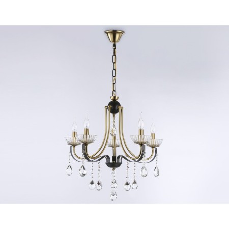 Crystal chandelier with Ambrella Light, Classic, Tr4952, 5HE14, Black Color, Gold-5