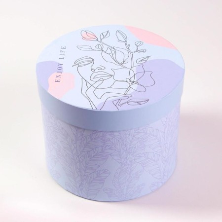 Gift round, packaging, "delicate", 15 x 18 cm