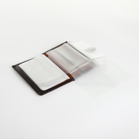 Cover for autoDocations and passports on the button, brown color-6