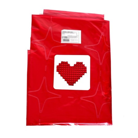 Foil ball 42 "Heart", pop-out, red color, under the air-1