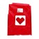 Foil ball 42 "Heart", pop-out, red color, under the air