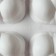 Form for baking and mousse desserts Konfinetta "Cloud", silicone, 30 × 18.8 × 3.5 cm, 6 cells (7.4 × 7.4 cm), white color