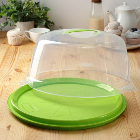 Cake with a lid, double -sided, d = 33 cm, color mix-2