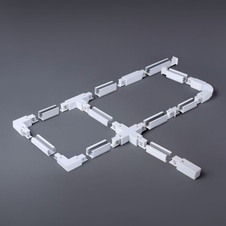 The direct internal interior connector for the three -phase busbar Elektrostandard, 70x32x27 mm, white color-2