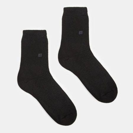 Socks male terry, black color, size 25-27